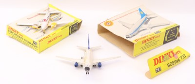 Lot 897 - Dinky Toys group of 2 aircraft diecasts to...