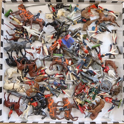 Lot 400 - Britains and other a collection of painted and...