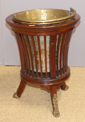 Lot 645 - An early 20th century mahogany jardiniere,...