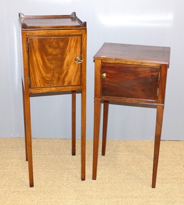 Lot 638 - A 19th century mahogany pot cupboard, w.31cm,...