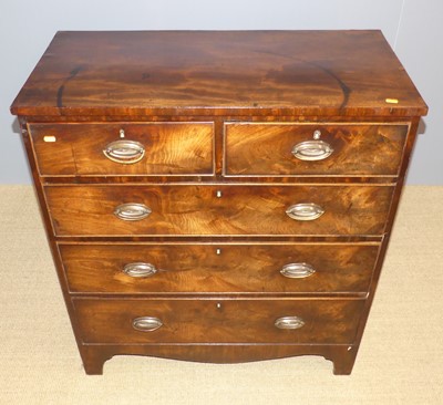 Lot 665 - A 19th century mahogany square front chest of...