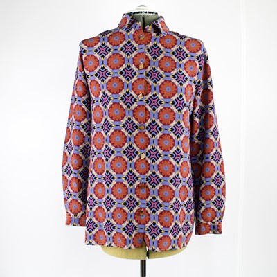 Lot 309 - Etro - Printed silk blouse A long-sleeved silk...