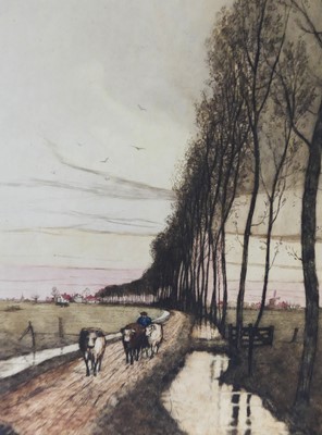Lot 567 - Jan Poortenaar (Dutch, 1886-1958) - Evening, A...