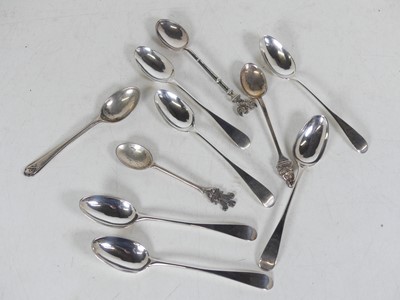 Lot 384 - A set of six George III Scottish silver...