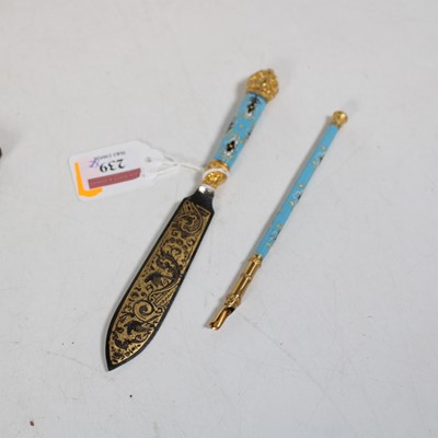 Lot 239 - An early 20th century gilt ormolu and enamel...
