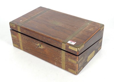 Lot 40 - A mid-19th century brass bound rosewood...