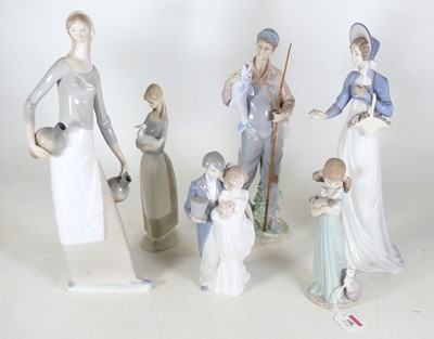 Lot 108 - A Lladro porcelain figure 'A Prize Catch',...
