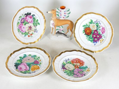 Lot 109 - A set of four 19th century French porcelain...