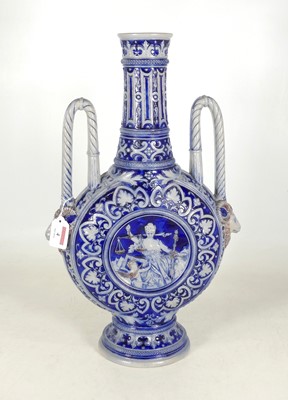 Lot 4 - A 19th century Westerwald twin-handled...
