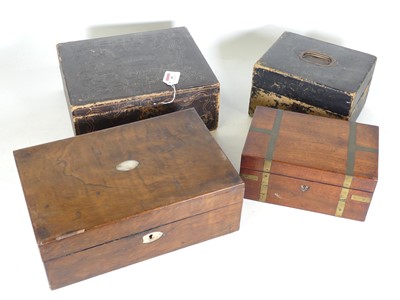 Lot 45 - A 19th century gilt tooled leather stationery...