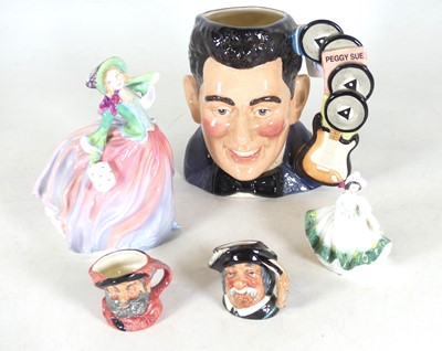 Lot 102 - A Royal Doulton character jug 'Buddy Holly',...