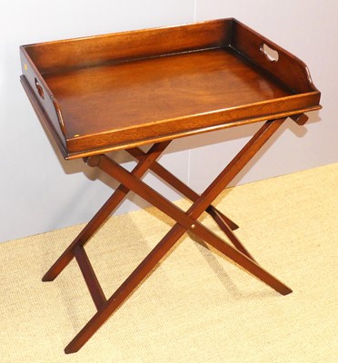 Lot 681 - A 19th century mahogany butler's tray, on...