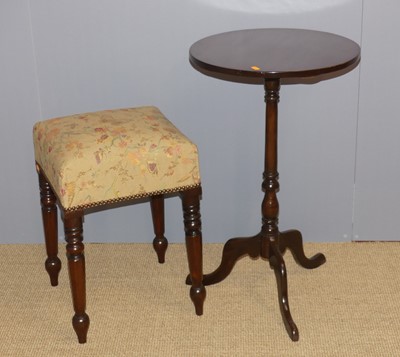 Lot 710 - A 19th century mahogany wine table, together...
