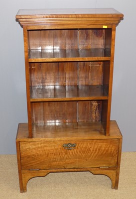 Lot 712 - An early 20th century walnut Arts and Crafts...