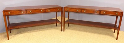 Lot 703 - A pair of Arthur Brett of Norwich mahogany and...