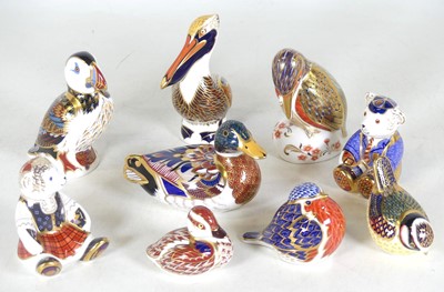 Lot 83 - A collection of Royal Crown Derby paperweights,...