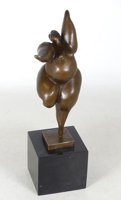 Lot 38 - A reproduction bronze figure of a lady, after...