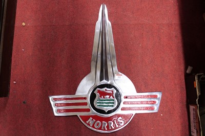 Lot 161 - A reproduction metal Morris advertising sign,...