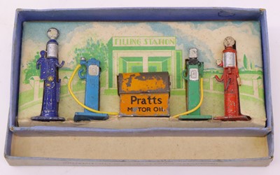 Lot 882 - Dinky Toys, No.49 Pre-War Petrol Pumps Set,...