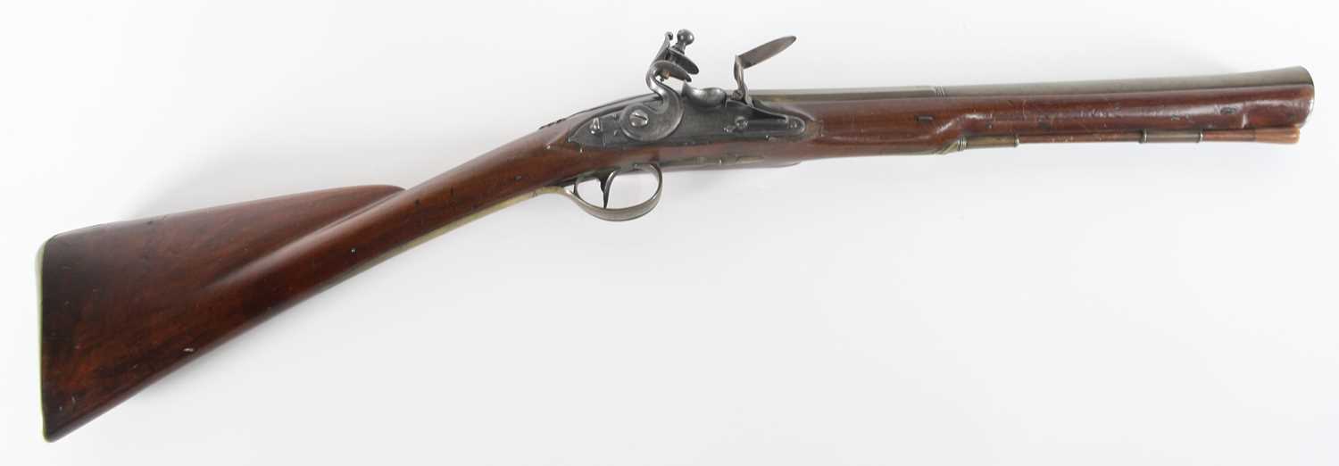 Lot 213 - Sanders of London, a George III flintlock...