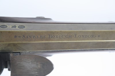 Lot 213 - Sanders of London, a George III flintlock...