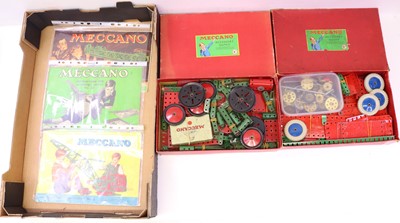 Lot 421 - Two post-war Meccano no.6A sets, both with...