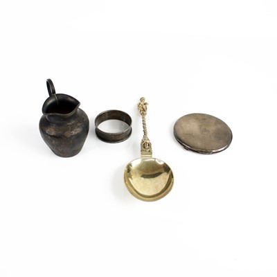 Lot 234 - A Victorian silver-gilt figural souvenir spoon,...