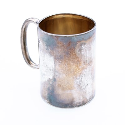 Lot 229 - An Edwardian silver christening mug, of plain...