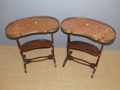 Lot 680 - A pair of early 20th century French mahogany,...