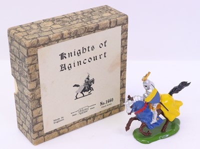 Lot 944 - Britains No.1660 Knights of Agincourt painted...