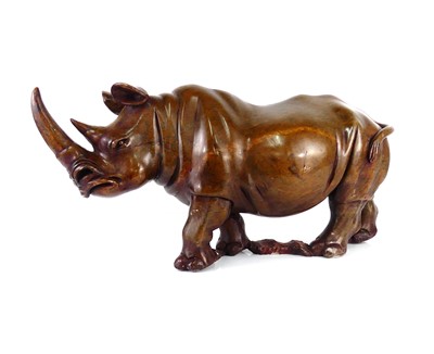 Lot 365 - Contemporary school - a large carved and...