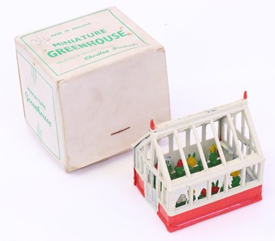 Lot 947 - Cherilea Toys, Miniature Greenhouse containing...