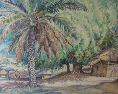 Lot 505 - Ernest Payne (1903-1994) - Plantation scene,...