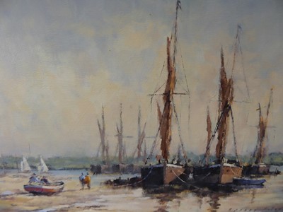 Lot 517 - Sydney Foley (1916-2001) - Boats on the...