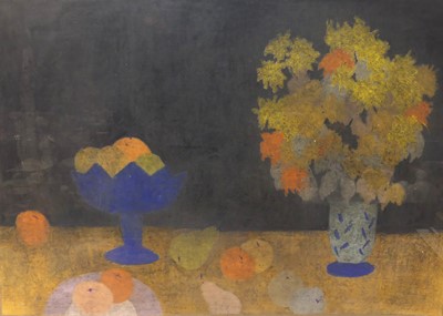 Lot 523 - Bernard Myers (1925-2007) - Blue glass...