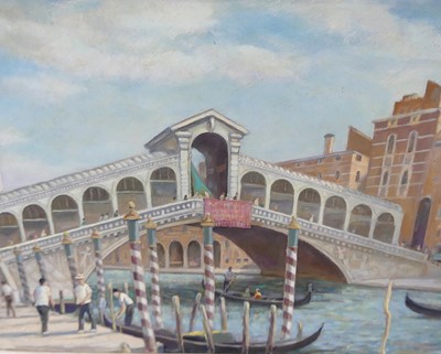 Lot 532 - Ernest Payne (1903-1994) - Rialto Bridge,...
