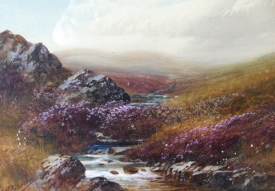 Lot 549 - John Shapland (1865-1929) - Rocky stream on...