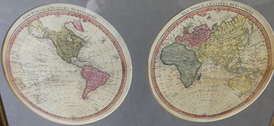 Lot 555 - An engraved and hand-coloured map of New World,...