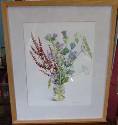 Lot 584 - Assorted botanical watercolours, to include...