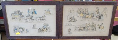 Lot 586 - A pair of Victorian coaching prints, a...