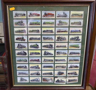 Lot 597 - A framed display of Will's cigarette cards,...