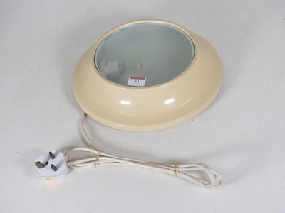 Lot 61 - A mid 20th century cream painted metal...