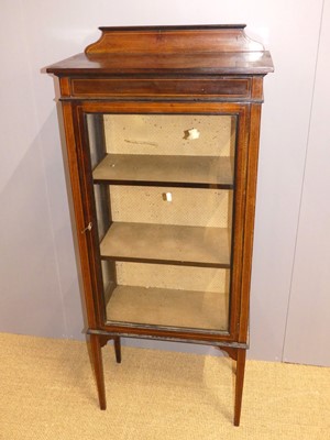 Lot 716 - A Edwardian mahogany and inlaid single door...