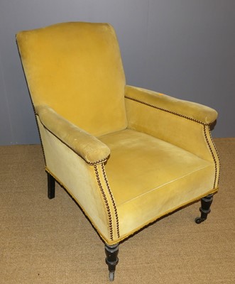 Lot 686 - A 19th century mahogany framed and mustard...