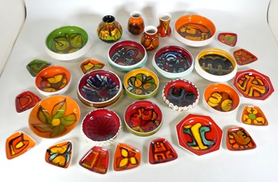 Lot 136 - A collection of Poole pottery 'Delphis' range...