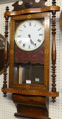 Lot 617 - A late Victorian walnut and inlaid drop trunk...