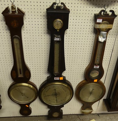 Lot 622 - Three various 19th century barometers