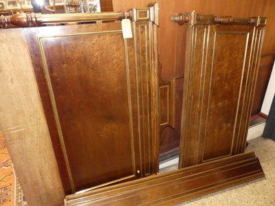 Lot 625 - A circa 1900 French plum pudding mahogany and...