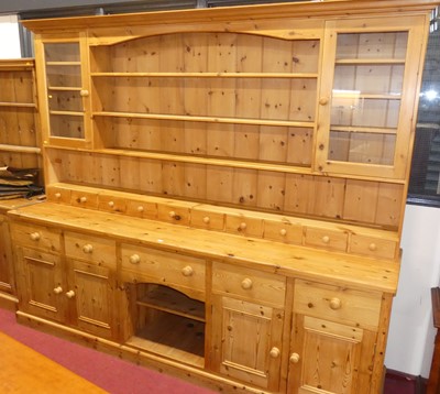 Lot 629 - An unusually large contemporary pine round...