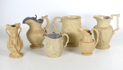 Lot 140 - A collection of 19th century relief moulded...